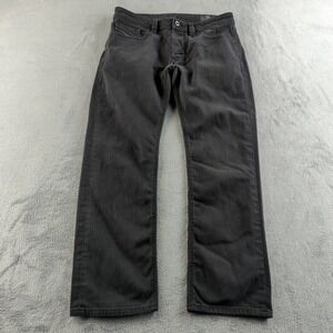 Diesel Larkee Jeans Mens 32x30 Black RC88H Faded Regular Straight Stretch Denim